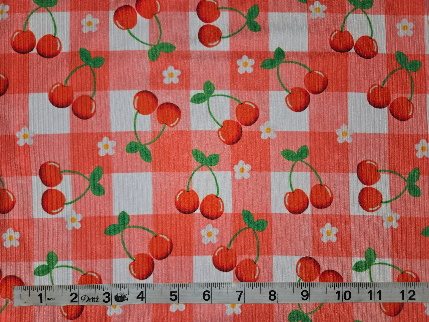 Cherries Rib Knit
