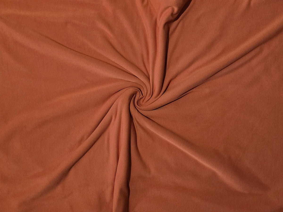Orange Burnt New Double Brushed Poly