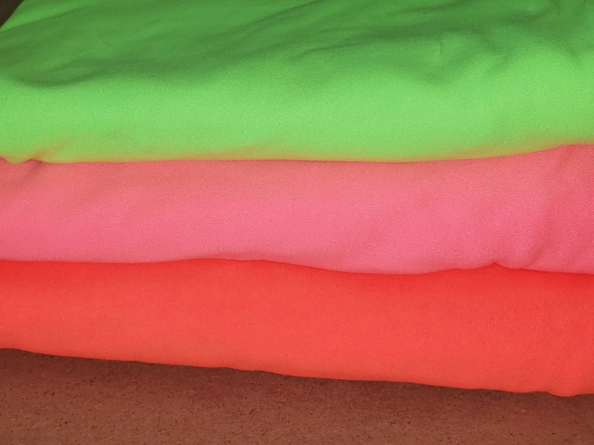 Neon Orange Double Brushed Poly
