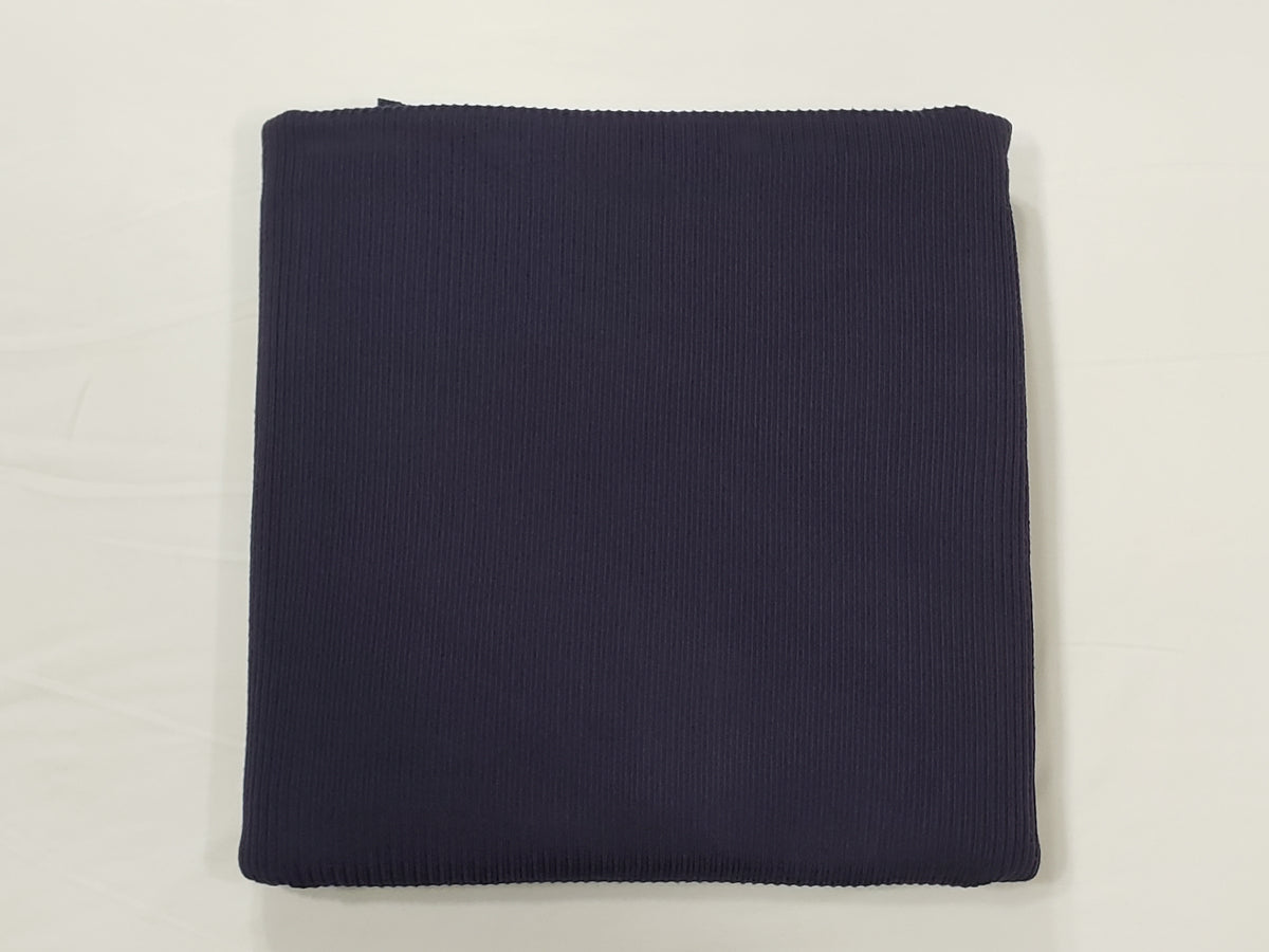 Navy Rib Knit