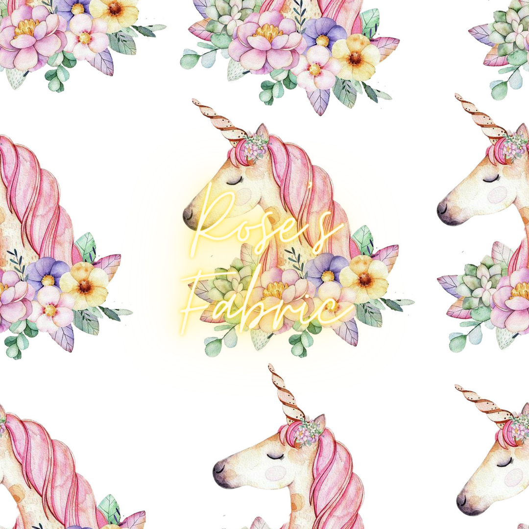 Floral Unicorn Seamless File