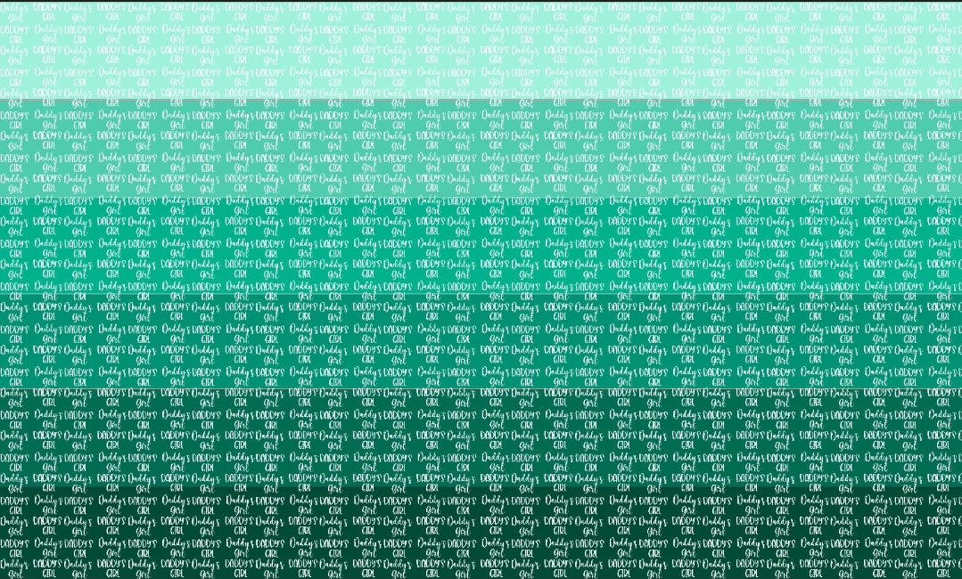 Daddy's Girl Teal/Aqua Seamless File