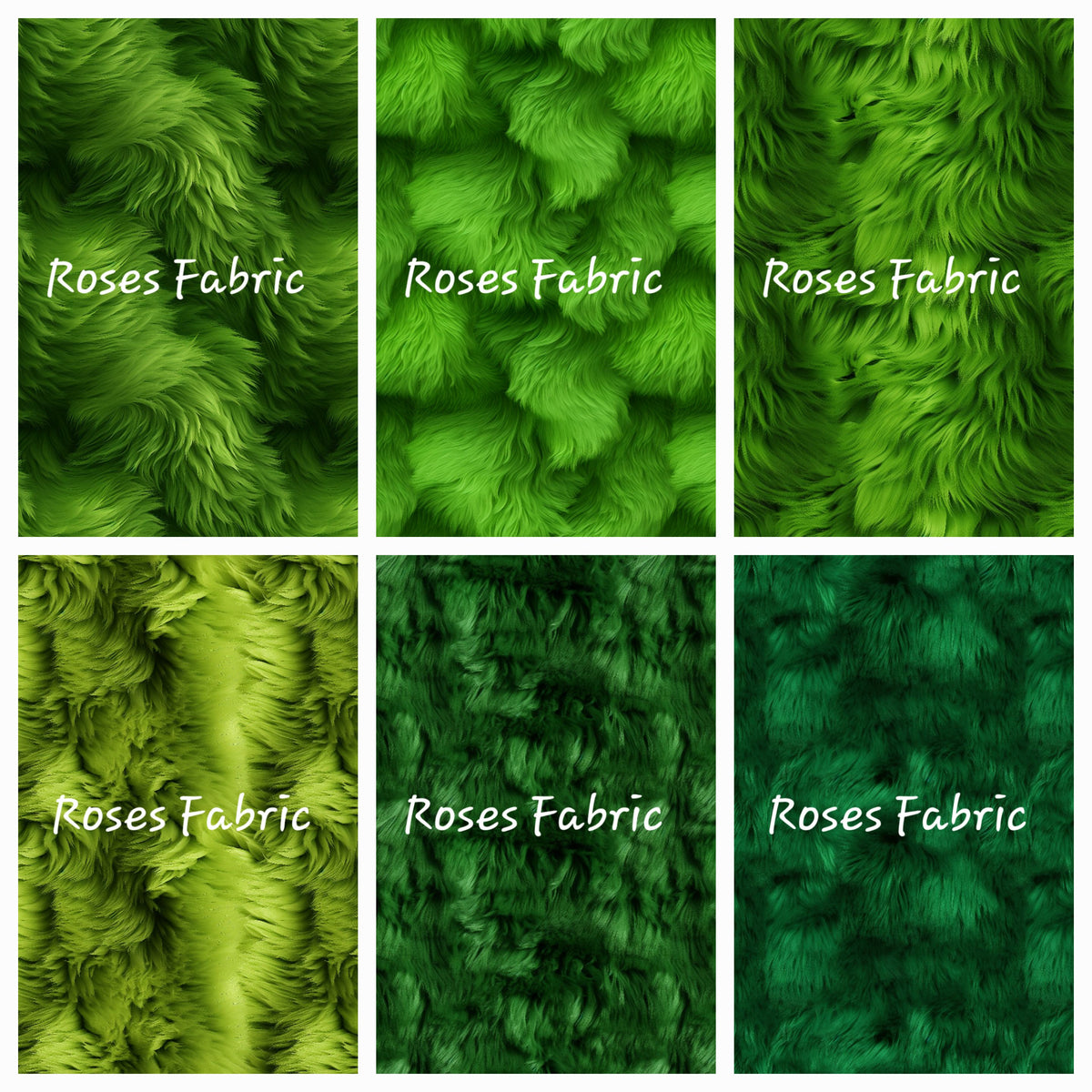 8 pack Green Fur Seamless File