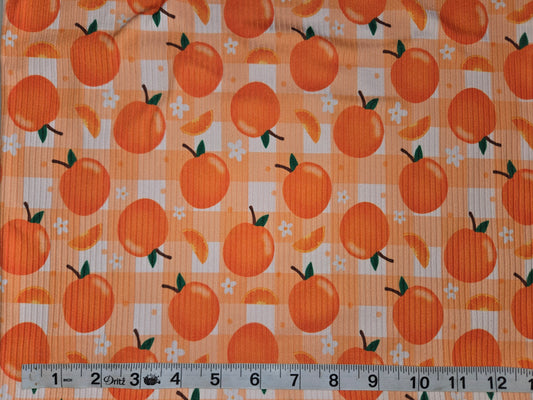 Oranges  Rib Knit