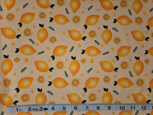 Lemons Rib Knit