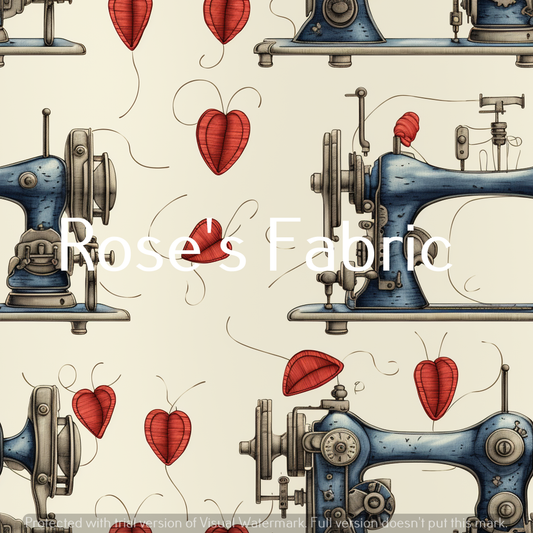 Vintage Sewing Machine Seamless File