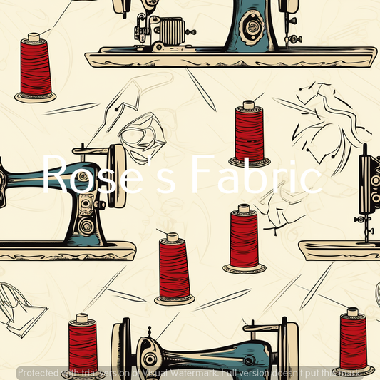Vintage Sewing Machine Seamless File