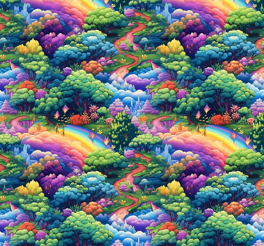 Rainbow Lake Forest Seamless File