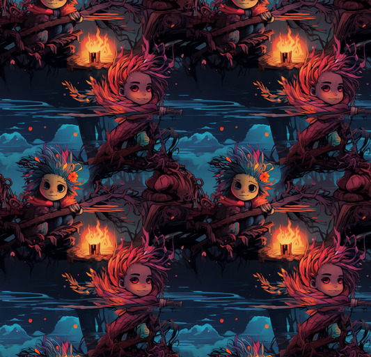 Wise Young Warlock Seamless File