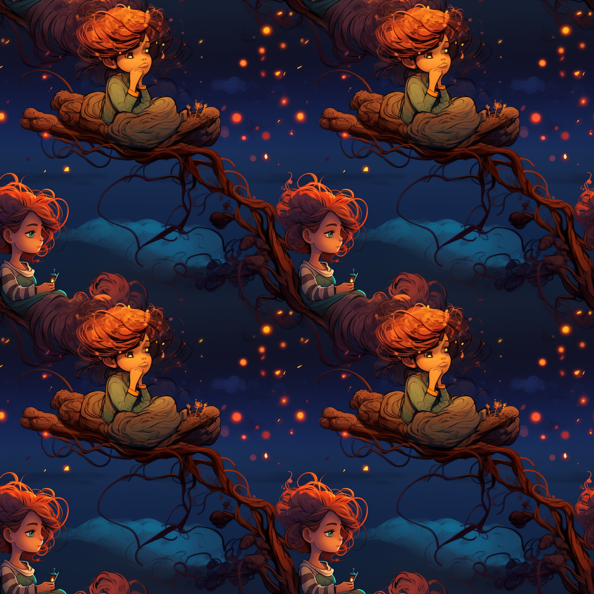 Pondering the Night Seamless File