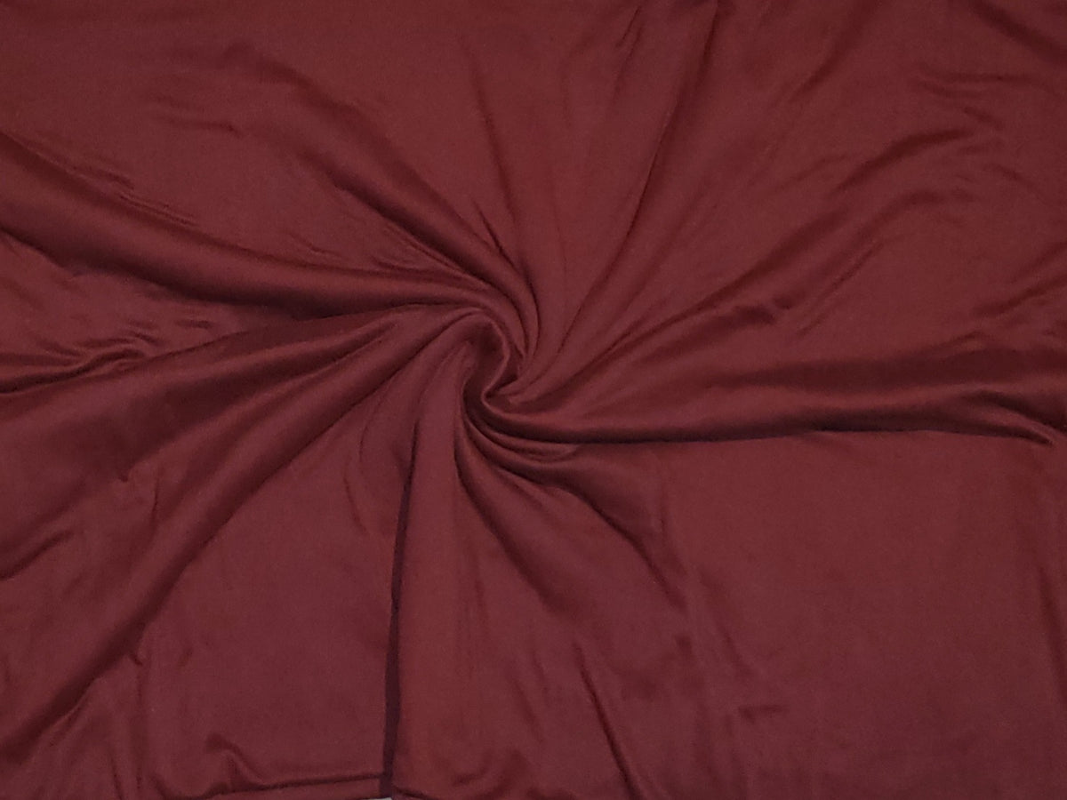 Burgundy Double Brushed Poly