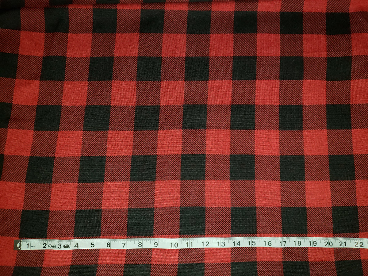 Buffalo Plaid Hacci Sweater Knit