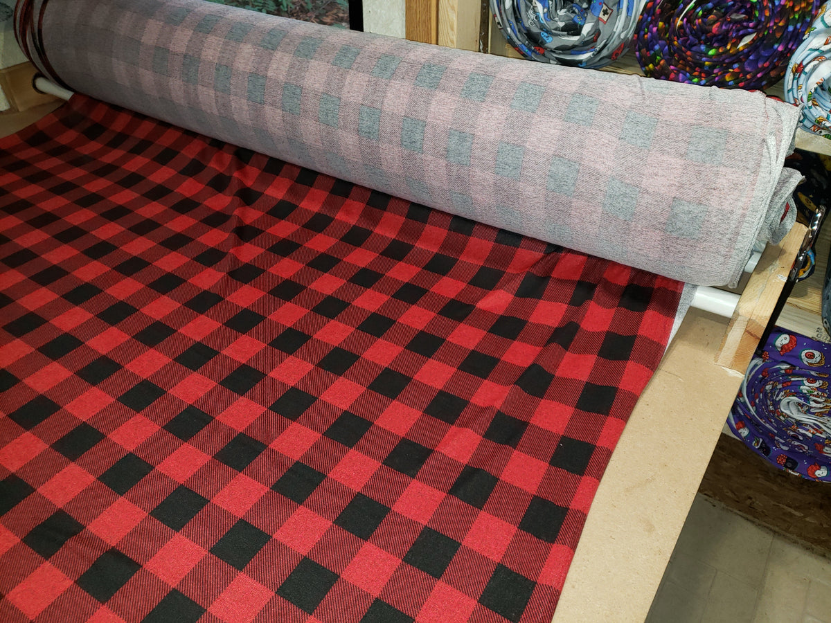 Buffalo Plaid Hacci Sweater Knit