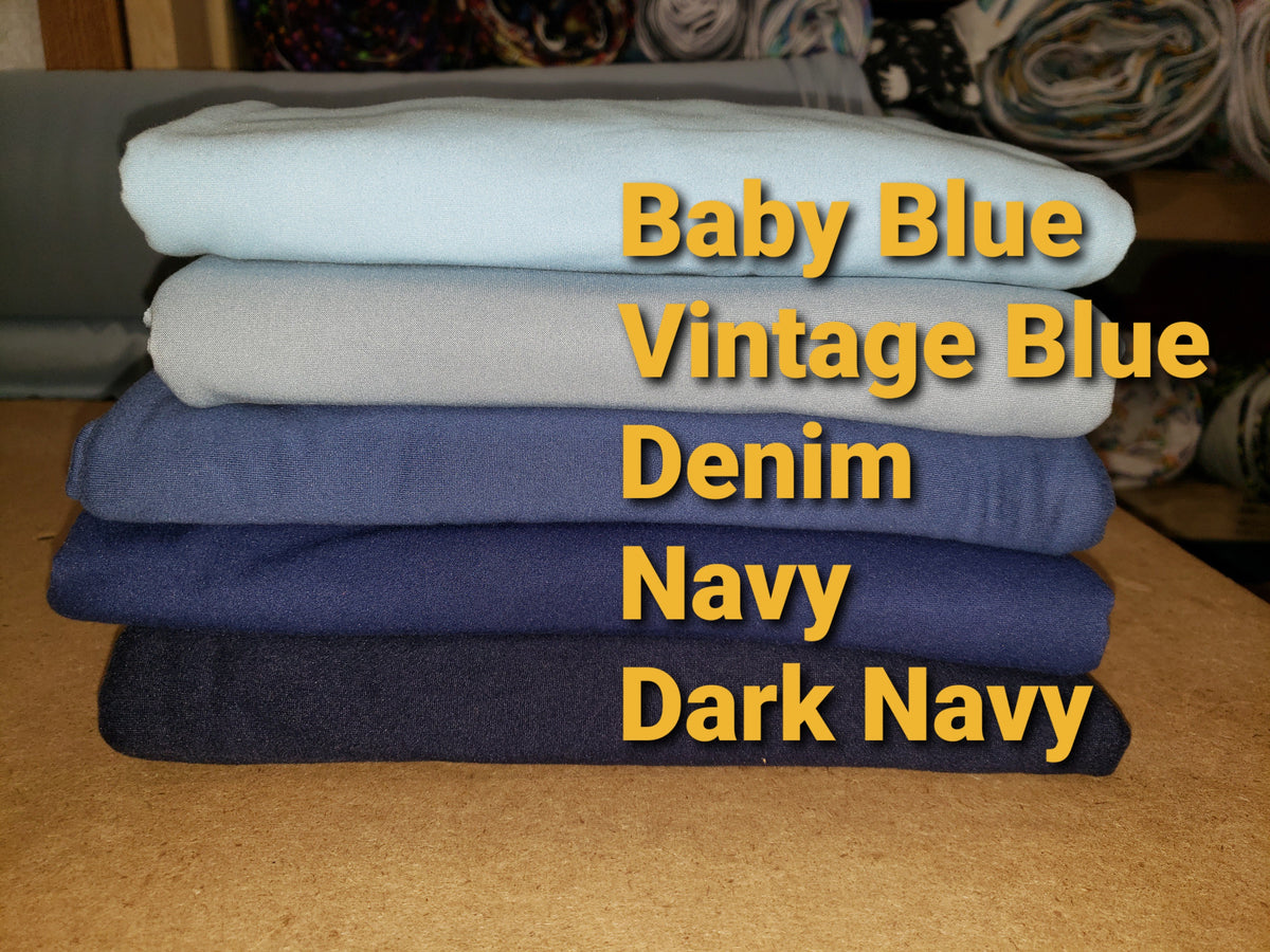 Vintage Blue Double Brushed Poly