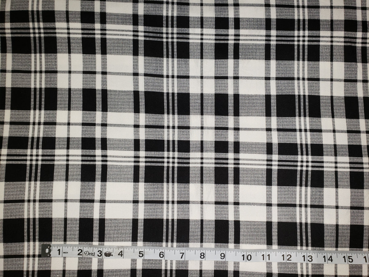 Ivory/Black Plaid DBP