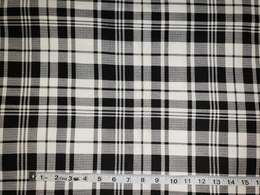 Ivory/Black Plaid DBP