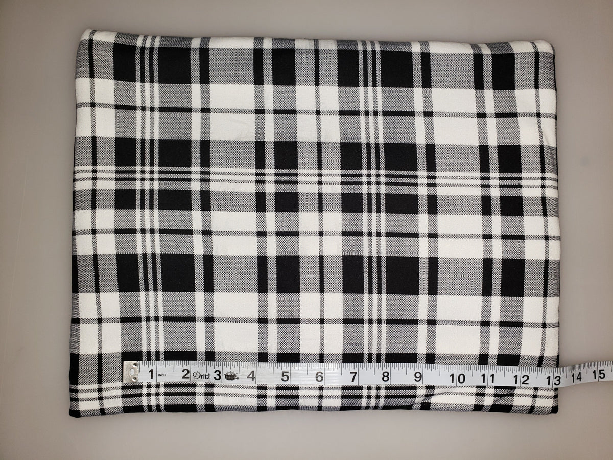 Ivory/Black Plaid DBP