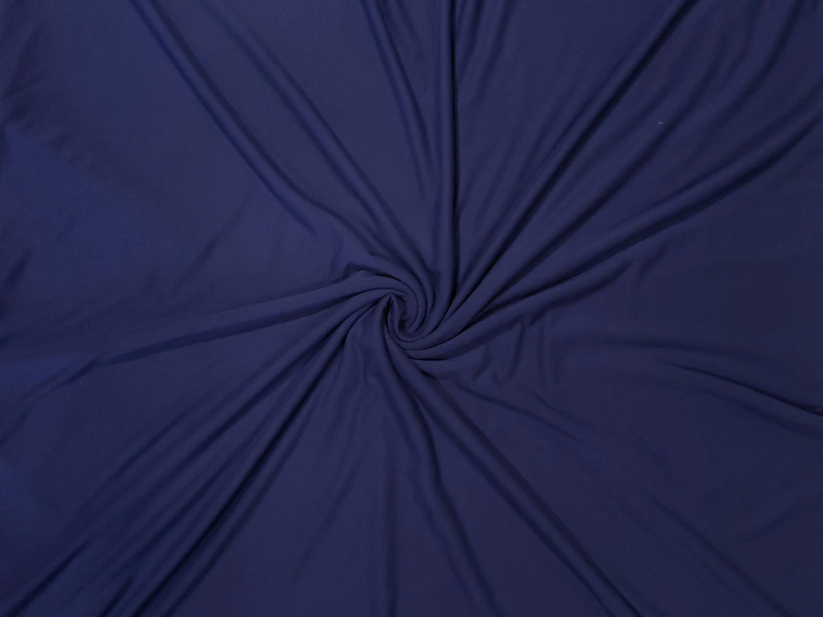 Navy Double Brushed Poly