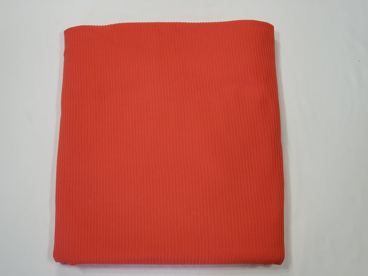 Coral/Tomato Rib Knit