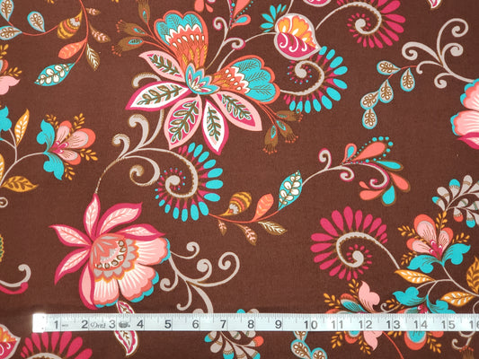 Brown/Pink Vintage Paisley Floral DBP