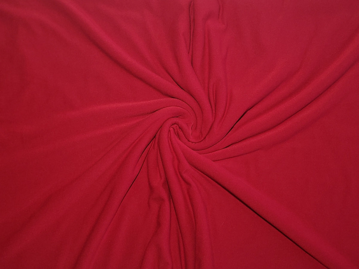Red Double Brushed Poly