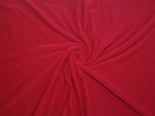 Red Double Brushed Poly