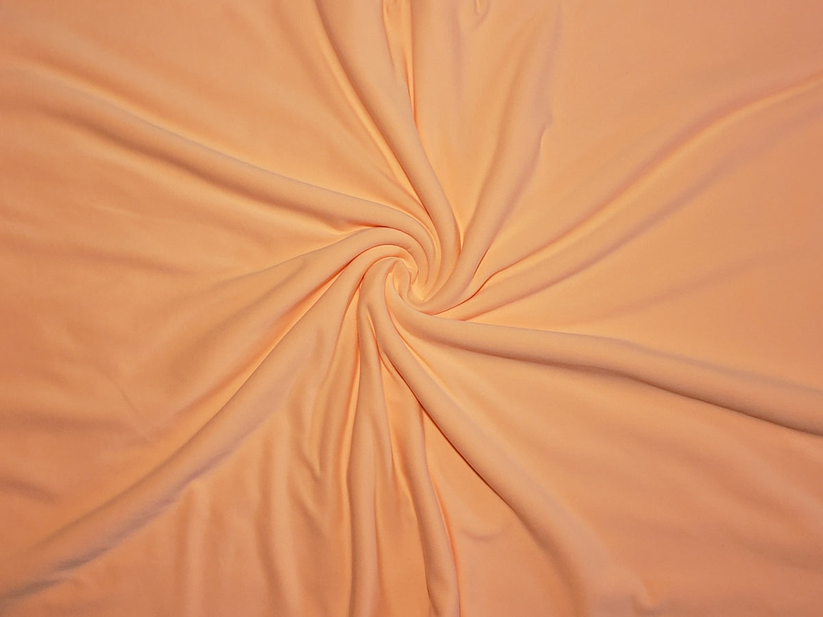 Pastel Orange Double Brushed Poly