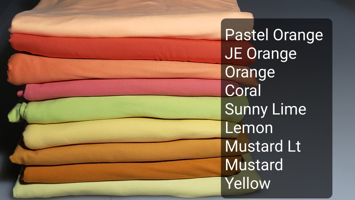 Pastel Orange Double Brushed Poly