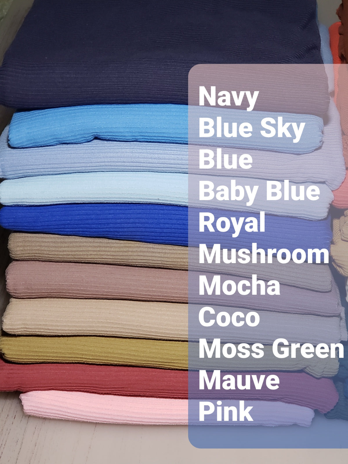Baby Blue Rib Knit