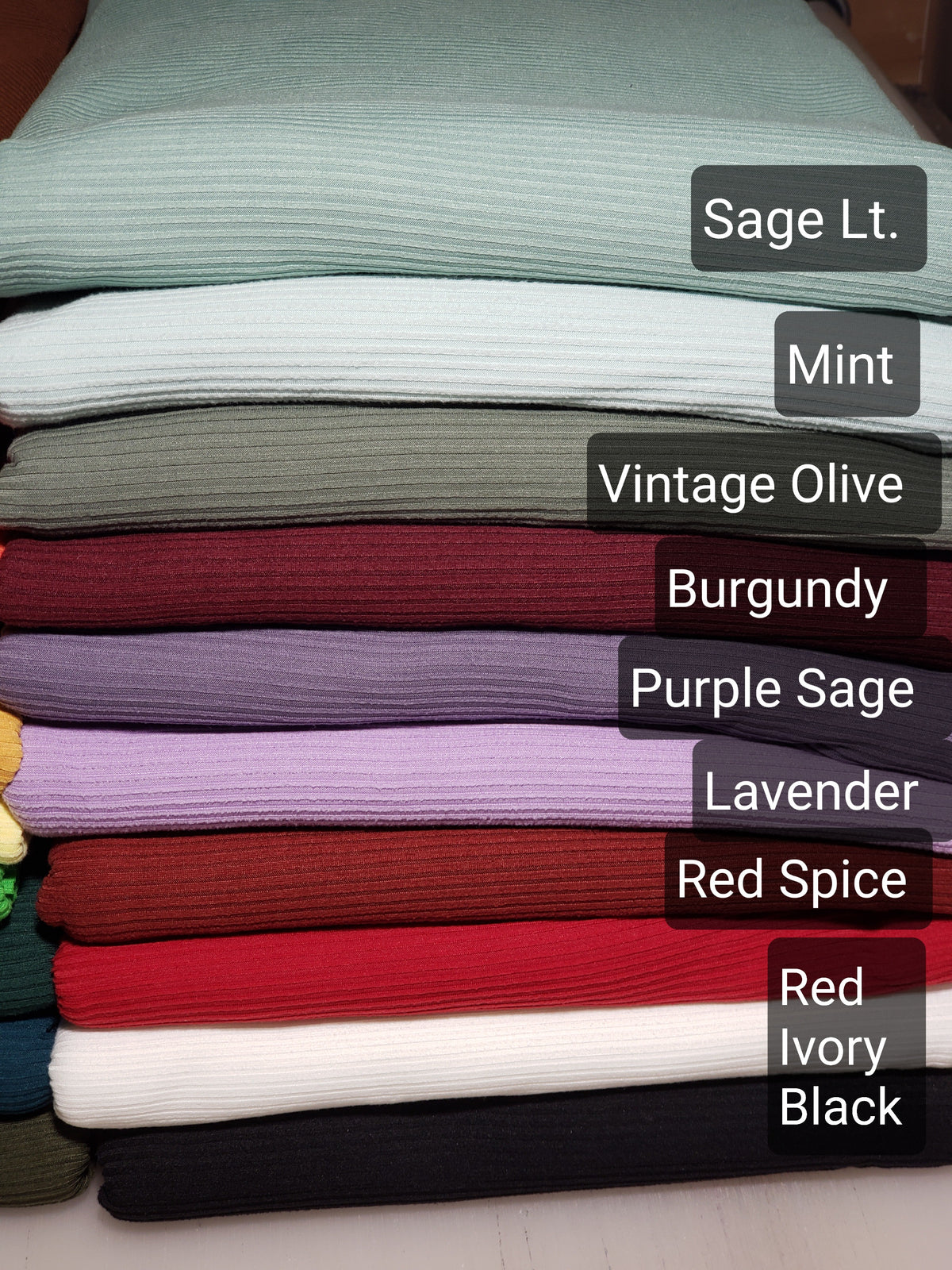 Black Rib Knit
