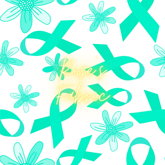 Teal Ribbon Seamless File