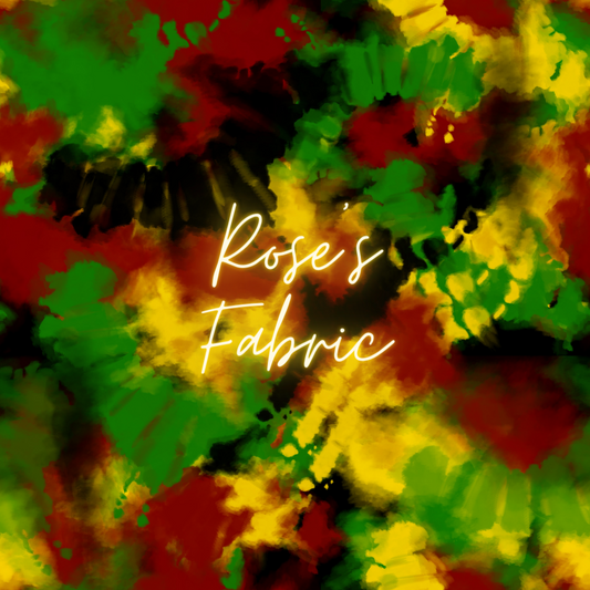 Red Black Yellow Green Tie Dye Seamless File