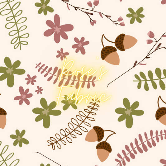 Acorn Floral Seamless File