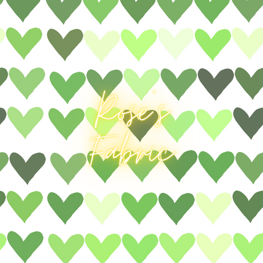 Green Valentine Hearts Seamless File