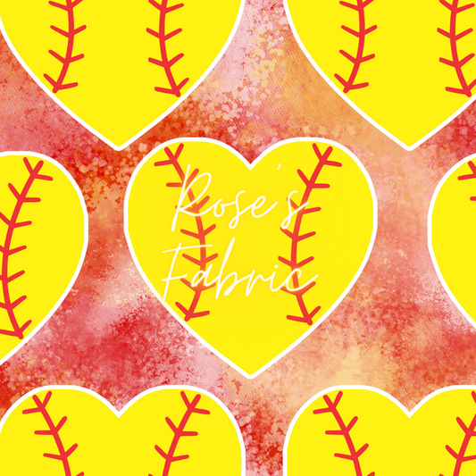 Baseball Hearts Seamless File