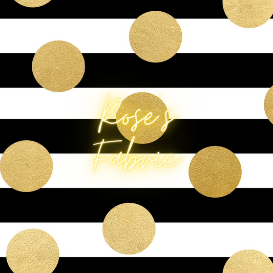 Black Stripe Gold Dot Seamless File