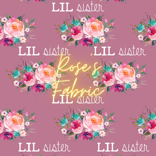 Lil Sister Floral Seamless File