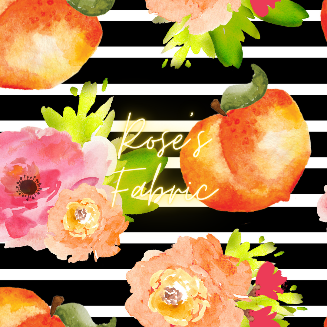 Peaches & Floral Seamless File