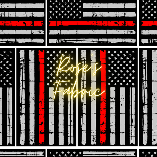 Firefighter Support Flag Seamless File