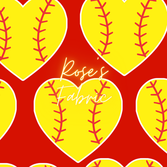 Baseball Hearts Seamless File